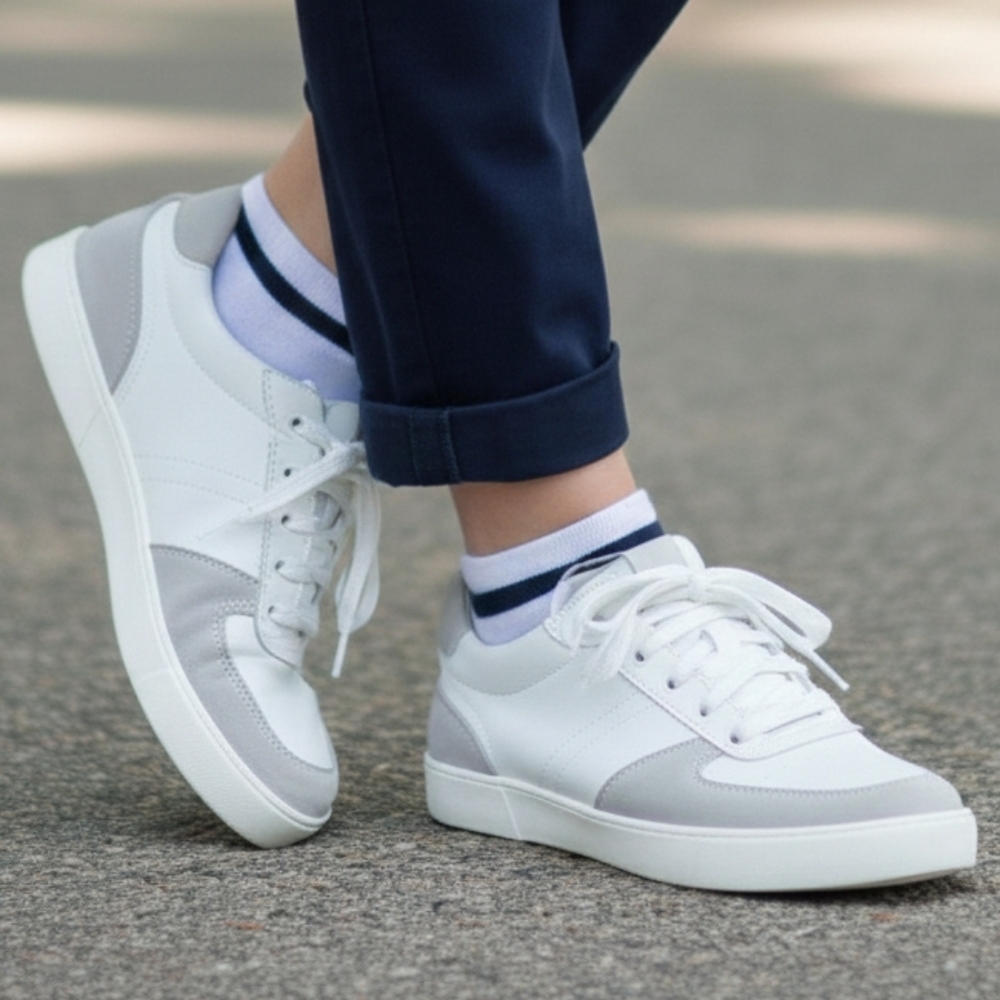 NWT Naturalizer 9.5 Normcore Contemporary Tennis Prep Leather Suede Sneakers